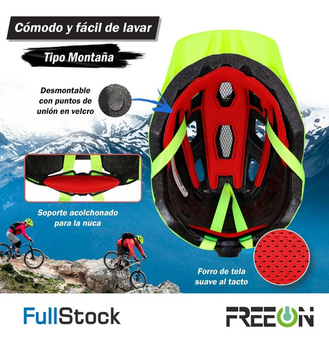 Casco De Montaña Deportivo Para Adulto Color Amarillo Talla L
