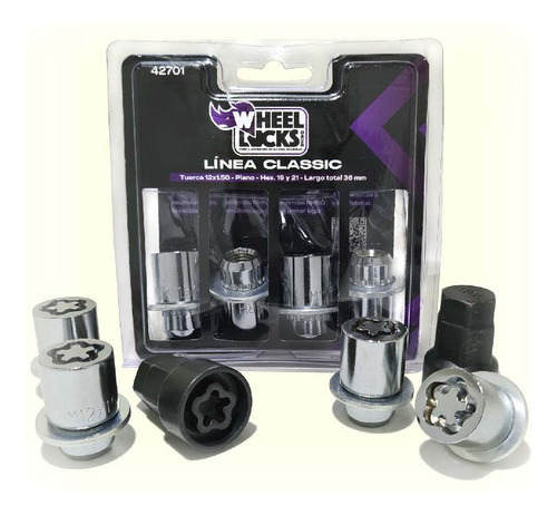 Tuerca Antirrobo Rhino Wheel Lock Classic Para Mitsubishi