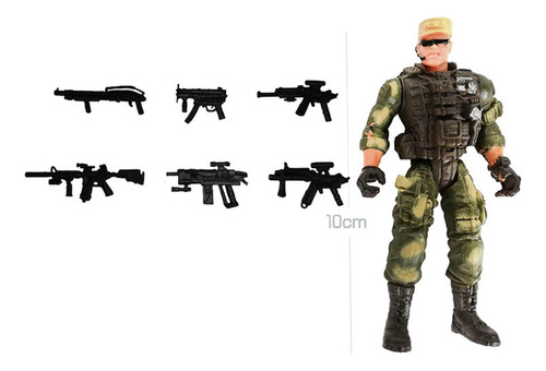 Conjunto De Figuras De Ação Masculinas, 6 Peças,