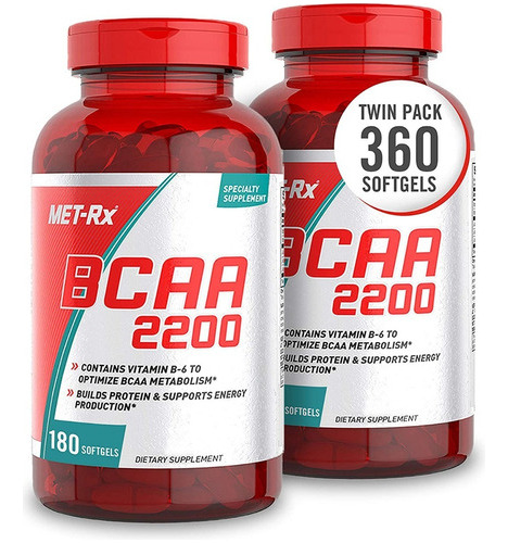 Met-rx Bcaa 2200 Suplemento De Aminoacidos, Apoya La Recupe