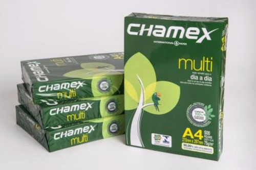 Resma Papel A4 75g Chamex Premium 500 Hojas (caja X 10u.)