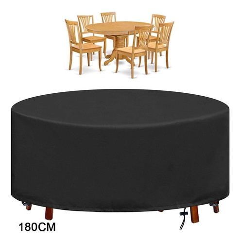 Cubierta Redonda Para Funda Protectora Muebles Jardin 180cm