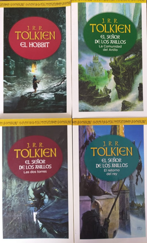 4 Libros Hobbit Señor De Los Anillos 1 2 3 Tolkien Planeta