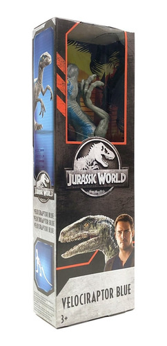 Imagem 6 de 7 de Dinossauro Velociraptor Blue Jurassic World - Mattel - Fny41