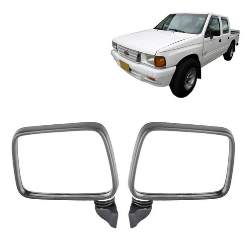 Par Espejo Puerta Cromado Para Chevrolet  Luv 2.3 1989 1992