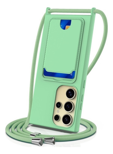 Funda De Silicona Sólida For Samsung Con Cordón, Duradera