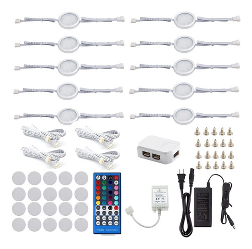 Aiboo Kit Luz Led Bajo Mostrador 24 5 Rgb Iluminacion 10