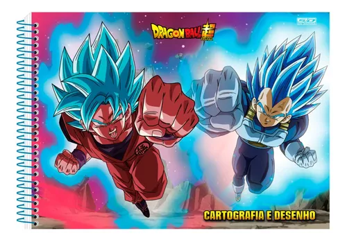 Caderno De Desenho Dragon Ball Super C/4 60 Fls Cartografia - São