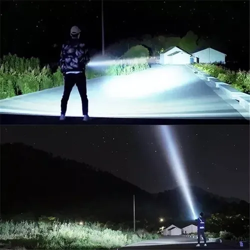 Foco Linterna Led Largo Alcance 600 Metros Usb Trípode Led