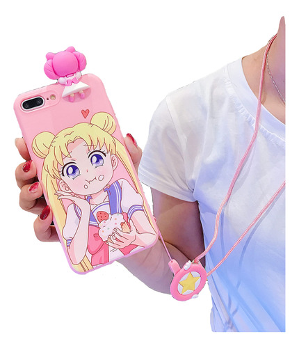 Sailor Moon 3d Doll, Soporte Para Teléfono, Funda Suav...
