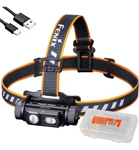 Fenix Dual Battery Bundle Hm60r Faro Frontal, Linterna Recar