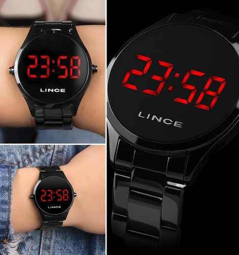 Imagem 5 de 10 de Relógio Lince Feminino Digital Led Mdn4618l Vxpx