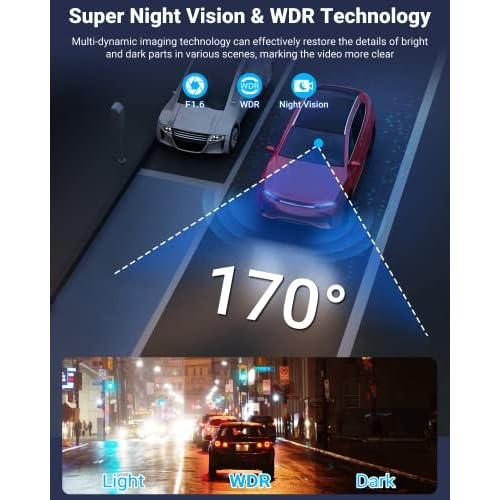 Cámara Frontal Tablero De Automóviles, Dash Cam 2k 25...