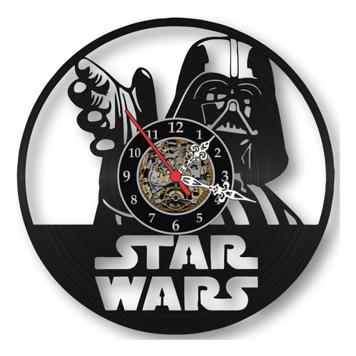 Relógio Star Wars Darth Vader Filmes Tv Nerd Geek Vinil Lp