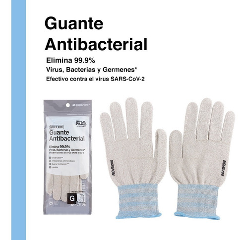 Imagen 9 de 9 de Guante Antibacterial Con Cobre Reusable Lavable De Corea