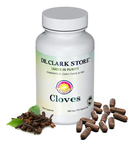 Suplemento Dr. Clark Store De Clavo Vegetariano, 500 Mg, 102 Cápsulas