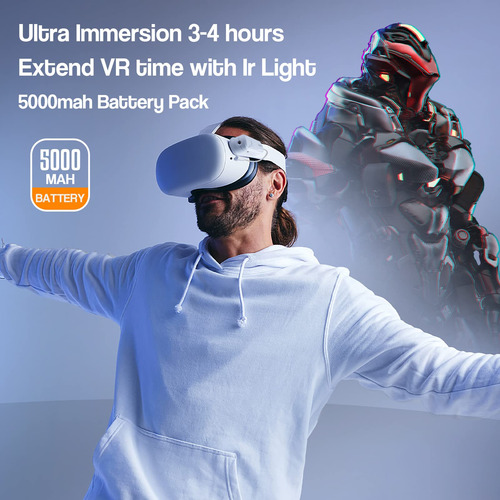 Battery Pack With Ir Light For Oculus Quest 2 Hanpusen 5000m