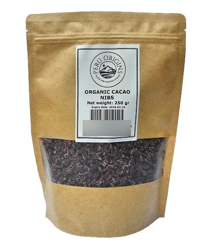 Cacao Nibs - 100% Cacao Orgánico - 250 Gr.