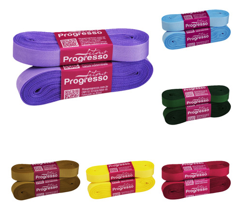 Fita De Gorgurão Progresso Comum Gp003 03/15mm - 10 Metros