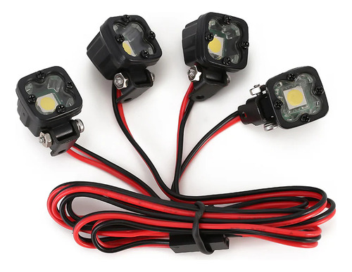4 Faros Led Escala Crawler Traxxas Axial Wltoys Redcat D90