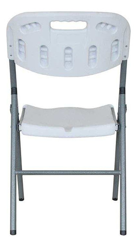 Silla Plástica Plegable Blow Molding Exterior Blanco - Rex