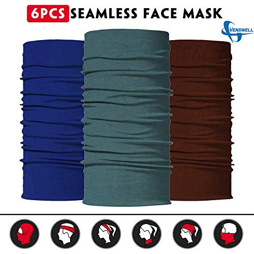 Venswell Neck Gaiter Mask, Sun Mask, Rave Bandana Face Mask,