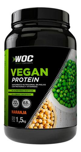 Proteina Vegana Woc 1500gr Sabor Naranja | Xenex |