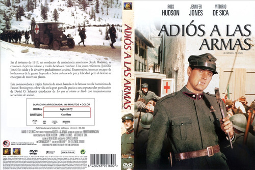 Adios A Las Armas - Rock Hudson - Jennifer Jones - Dvd