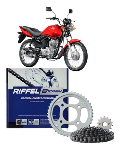 Kit Relação Riffel Cg Cargo Fan 125 2009 2010 A 2013
