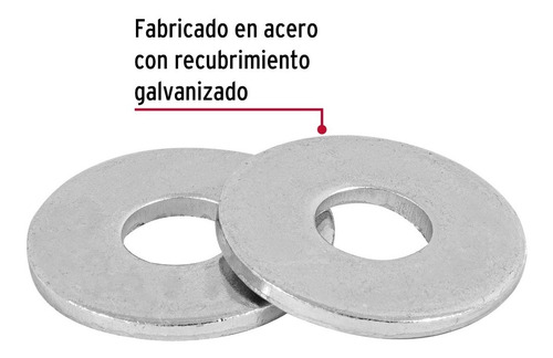 Bolsa Con 1 Kg De Arandelas Planas De 1/2 Fiero 44547