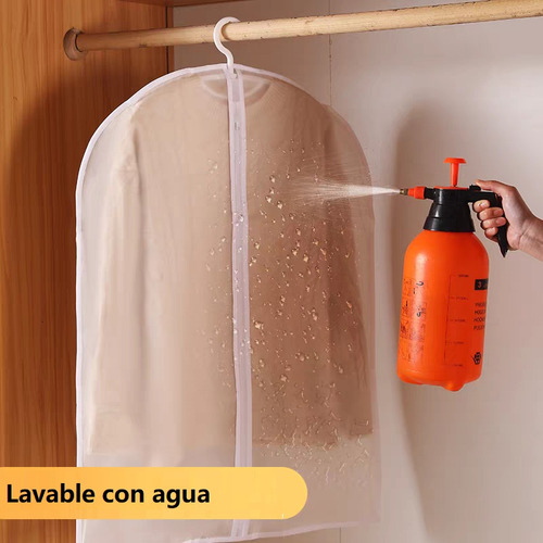 6 Bolsas Cubre Polvo Fundas Engrosado Para Vestidos funda de traje que protege el polvo con cierre, Bolsas de viaje para colgar ropa, bolsas de vestir para trajes