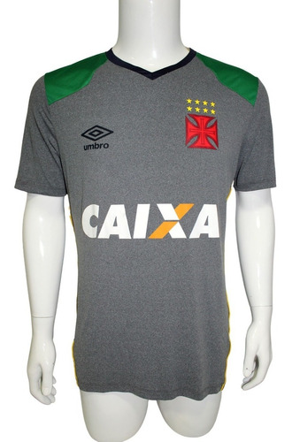 Camiseta Entrenamiento Vasco Da Gama 2016 Gris Umbro Nueva