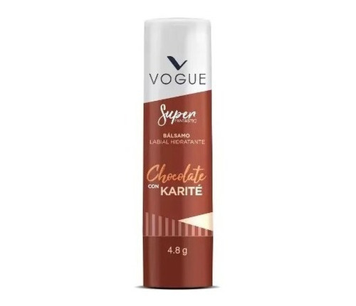 Imagen 1 de 4 de Bálsamo Labial Hidratante Vogue Super Fantastic Chocolate