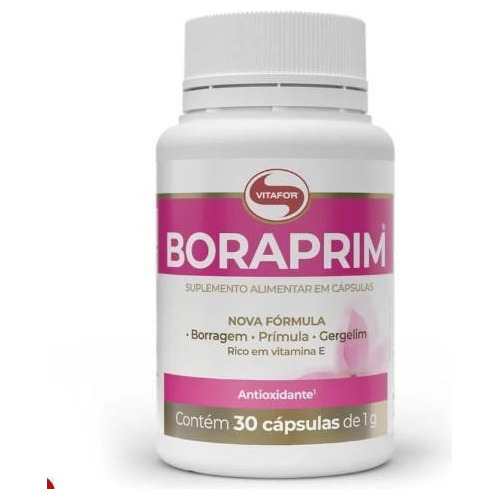 Boraprim 30 Cáp - Óleo De Borragem E Prímula - Vitafor