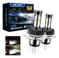 Comprar Par Faro Led Moto H4 9003 Hb2 Cob Luz Alta Y Baja Foco 6000k