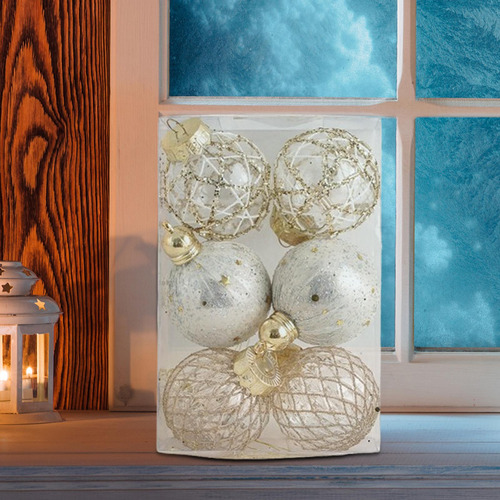 6 Bolas De Navidad Para Colgar En El De Navidad, 6 Cm, Para