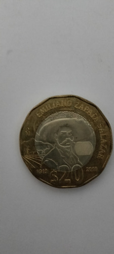 Moneda Conmemorativa Emiliano Zapata 