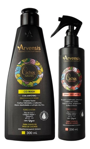 Kit Arvensis Cachos Co-wash 300ml + Day After 250ml