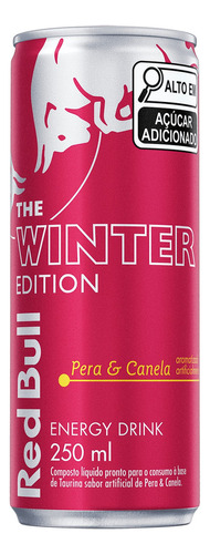 Energético Red Bull, Winter Edition, Pera E Canela, 250ml