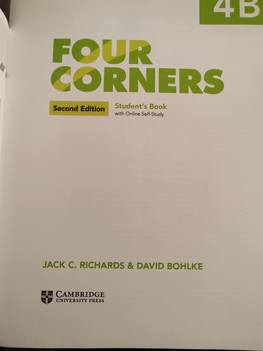 Libro Four Corners 4b (Reacondicionado)