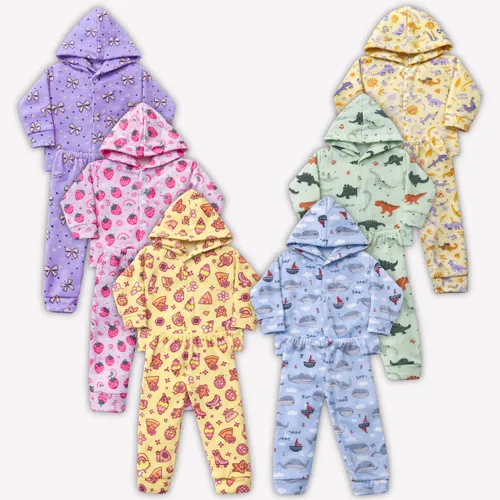 Kit 3 Conjuntos Inverno Soft Infantil Roupa Bebê Frio Menino