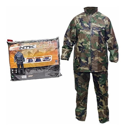 Conjunto Scott Nautika Camuflado  M  - Impermeável