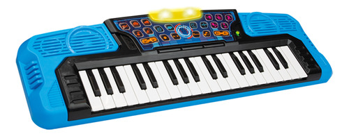 Teclado Órgano Electrónico Infantil 37 Teclas Y Luz Winfun Color Azul
