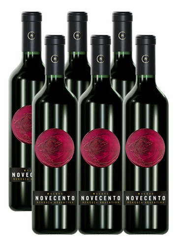 Vino Novecento Malbec 750 Ml X6