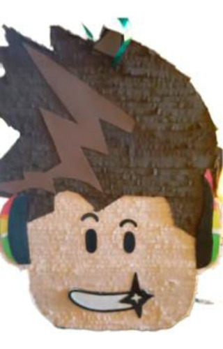 Piñata Cartón Arcoirispapel Colorido 1 Unidad Marrón Oscuro Roblox Roblox Nene Mediana