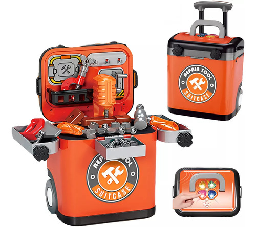 Caja De Herramientas De Juguetes Para Niños + Accesorios