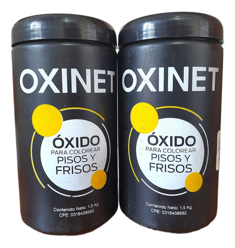 Oxido Para Piso Negro 1.5kg Oxinet