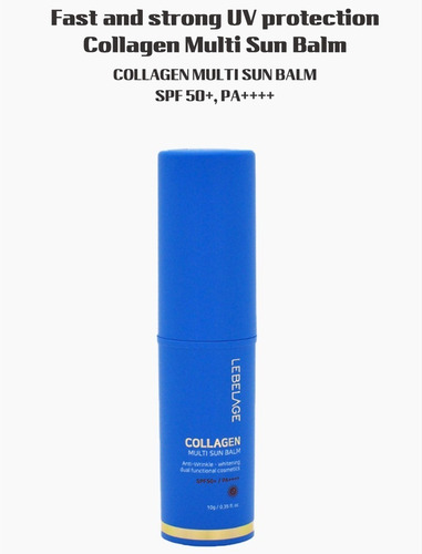 Protector Solar Coreano En Barra_ Colageno_ Spf50+ Pa++++1pz