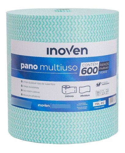 Inoven 240 Metros 600 panos multiuso 28cm x40cm