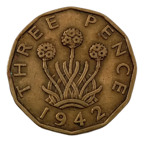Moneda Gran Bretaña 3 Pence 1942 (&345 (Usado)